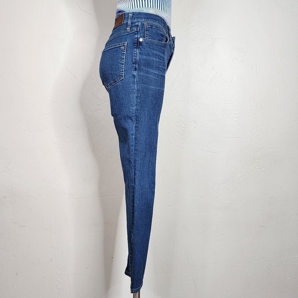 Madewell x Sezane 9" High Riser Skinny Crop Jeans With Zipper Detail Size 29 - Picture 6 of 16
